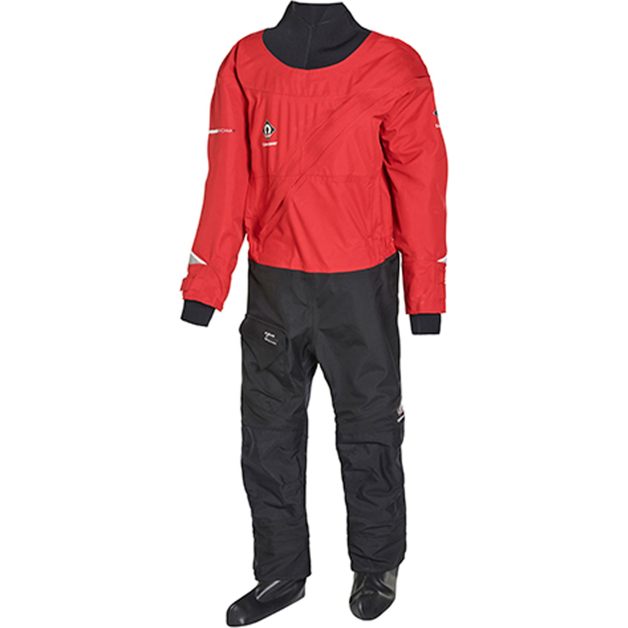 2024 Crewsaver Junior Atacama Drysuit 6557 Black / Red Drysuits